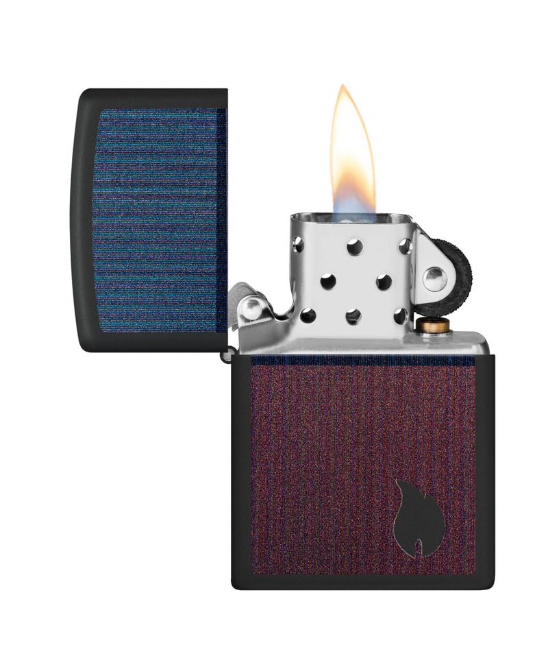 Two Tone Flame Zippo Lighter