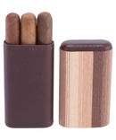 Multi-Wood Veneer Cigar Case