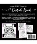Swearing Cats Adult Colouring Book