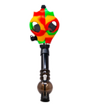 Rasta Silicone Gas Mask With Bong Attachment