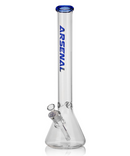 Arsenal 18" Coloured Rim Glass Beaker Bong