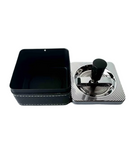 Square Leather Spin Top Ashtray