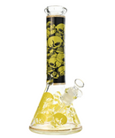 12" 7mm Thick Skulls Glass Beaker Bong