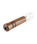 2.5" Wooden Bat With Glass Bowl
