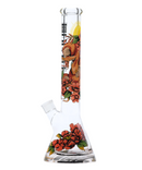Castle Glassworks 16" 9mm Thick Serpent Glass Beaker Bong