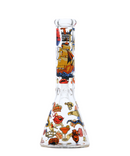 Castle Glassworks 10" 5mm Thick Tattoo Glass Beaker Bong