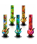 10" Patterned Acrylic Bong