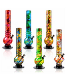 11.5" Patterned Acrylic Bong