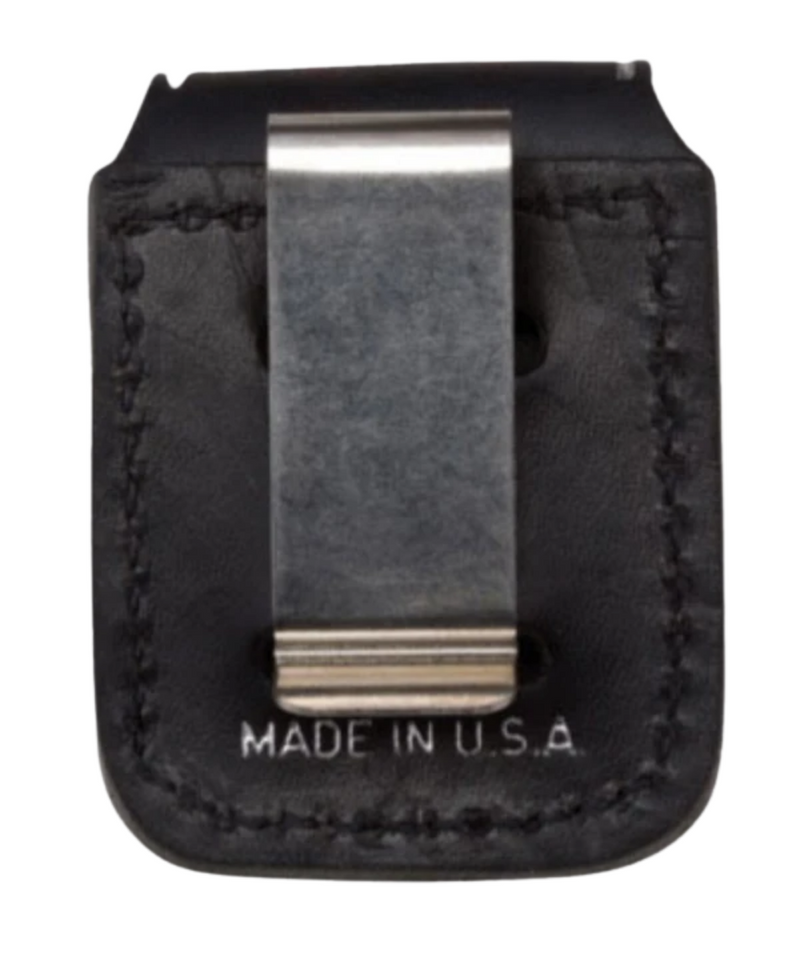 Zippo Lighter Leather Pouch With Clip