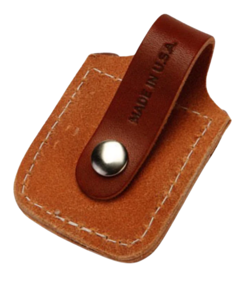Zippo Lighter Brown Leather Pouch With Loop