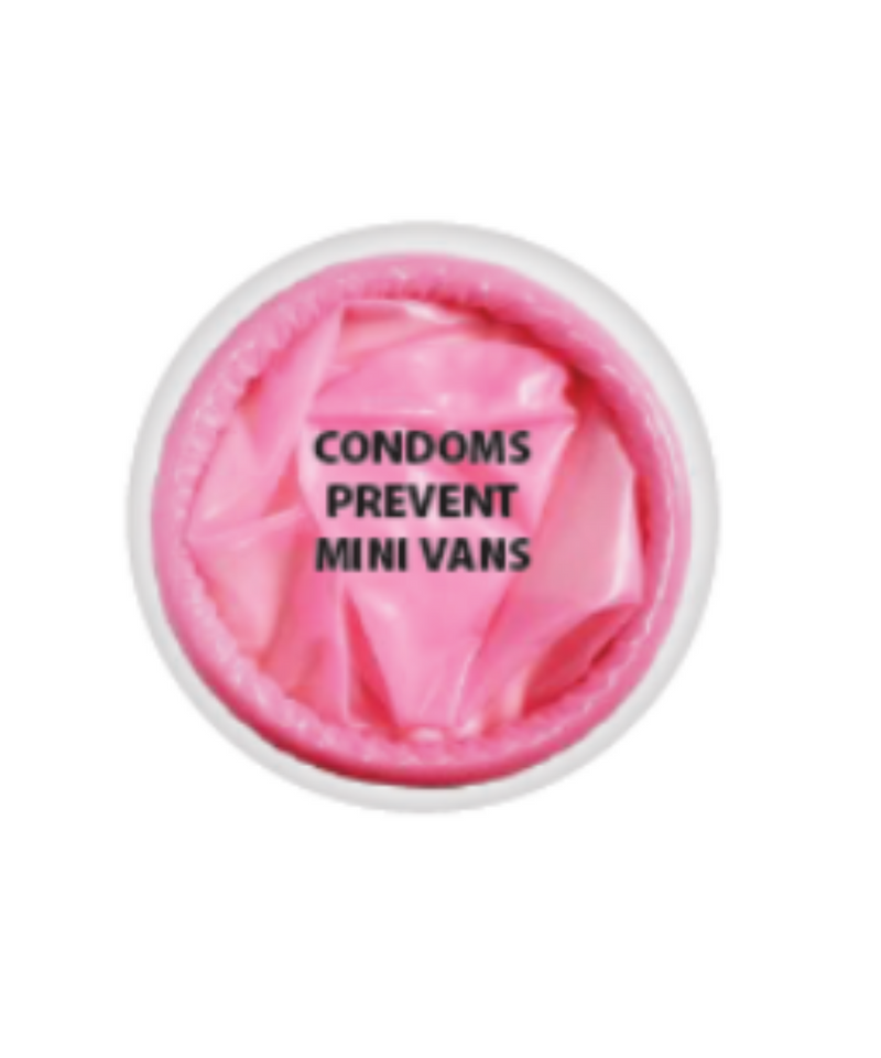 Condoms Prevent Mini Vans Magnet
