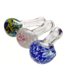Glass Pipe Clear Spoon With Frit Head