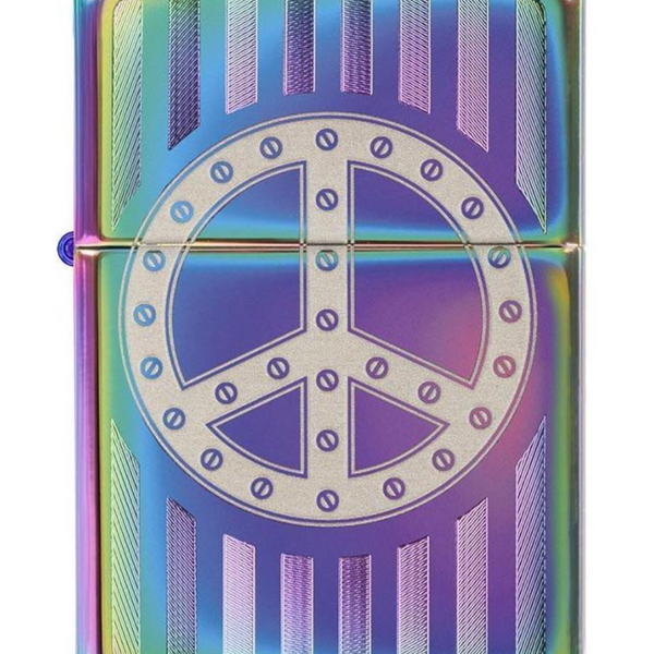 Zippo Rivit Peace Sign Lighter – Gord's Smoke Shop Zippo Rivit Peace Sign Lighter – Gord's Smoke Shop