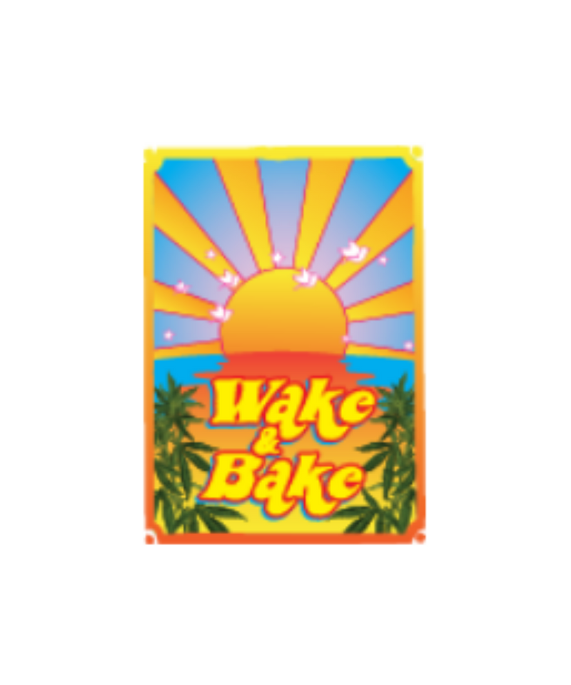 Wake And Bake Sticker