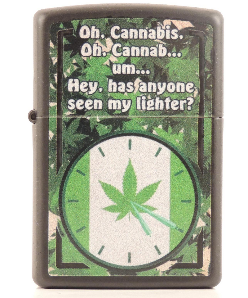 Zippo Smokers Clock BK Lighter