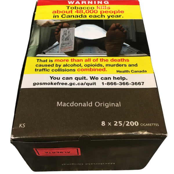 mailing tobacco to canada New graphic images are rolling out on cigarette packs in Canada. Could more be done? Cigarette warnings to be printed