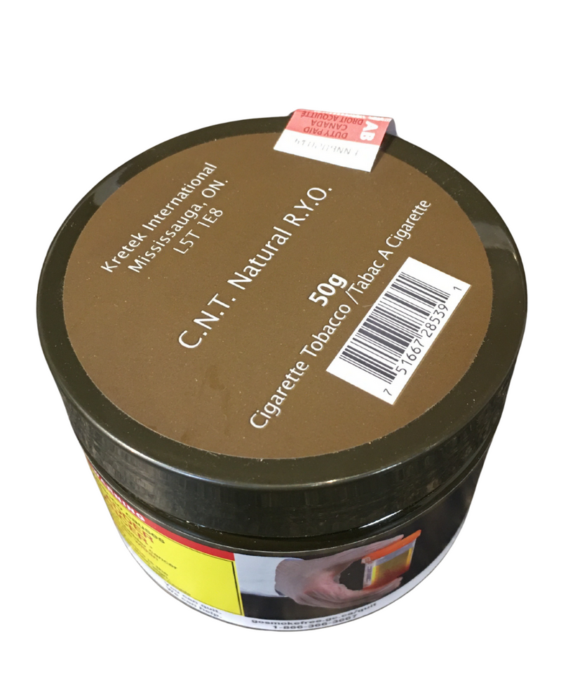 C.N.T. Rolling Tobacco Natural 50g Tub