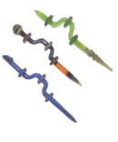 Nacho Glass Double Ended Curvy Dabber