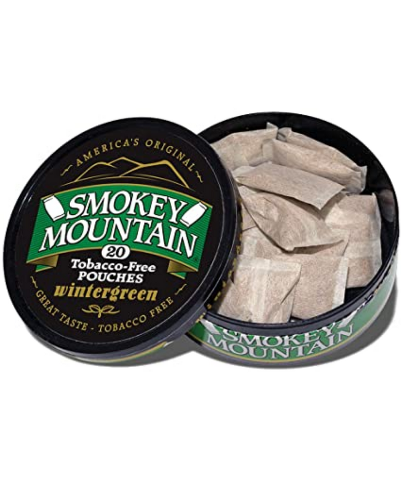 herbal chewing tobacco Smokey Mountain Wintergreen Pouches herbal chewing tobacco Smokey Mountain Wintergreen Pouches