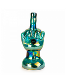 Retro Metallic Bong Flippin' The Bird Bong