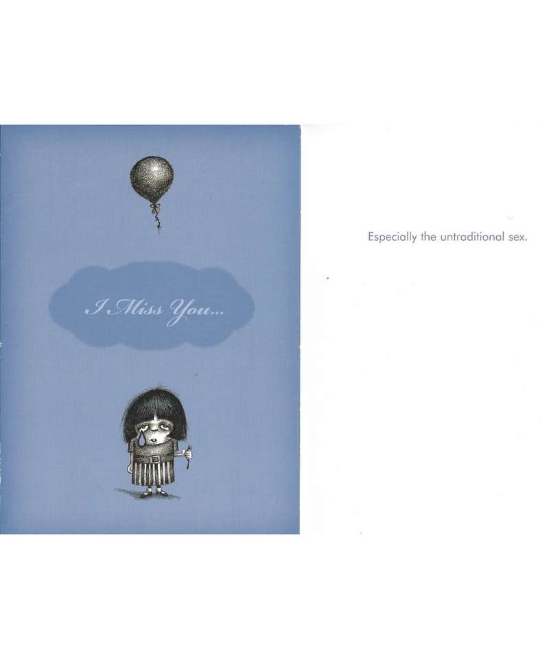 Baldguy Greeting Cards - I Miss You