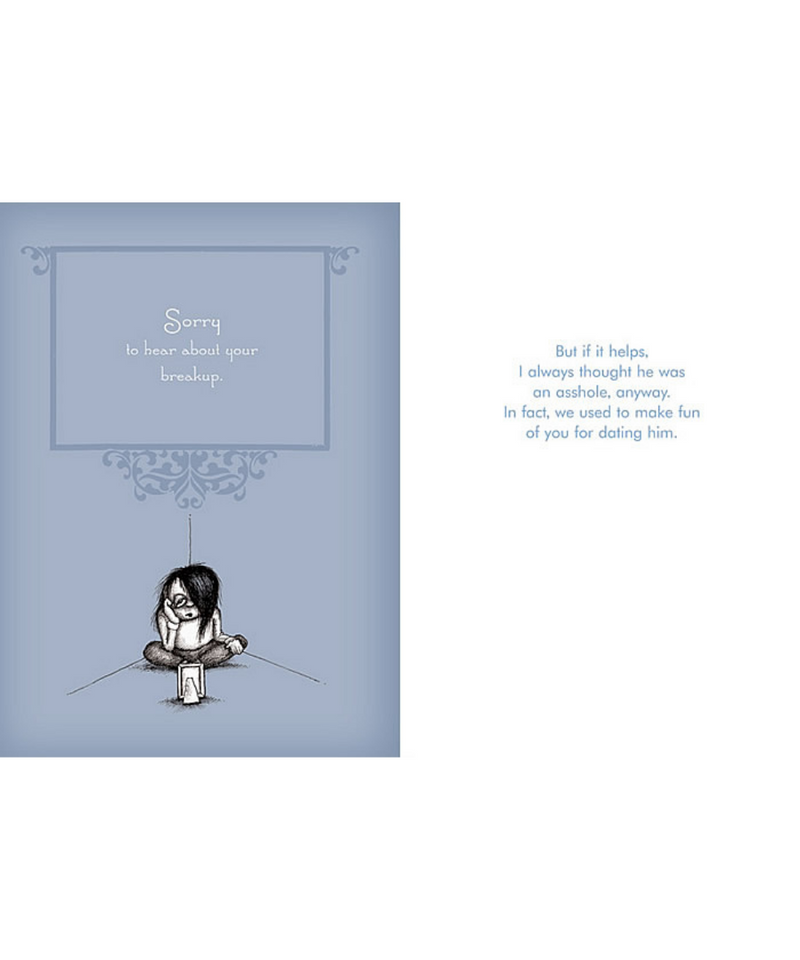 Baldguy Greeting Cards - Sorry To Hear About Your Breakup