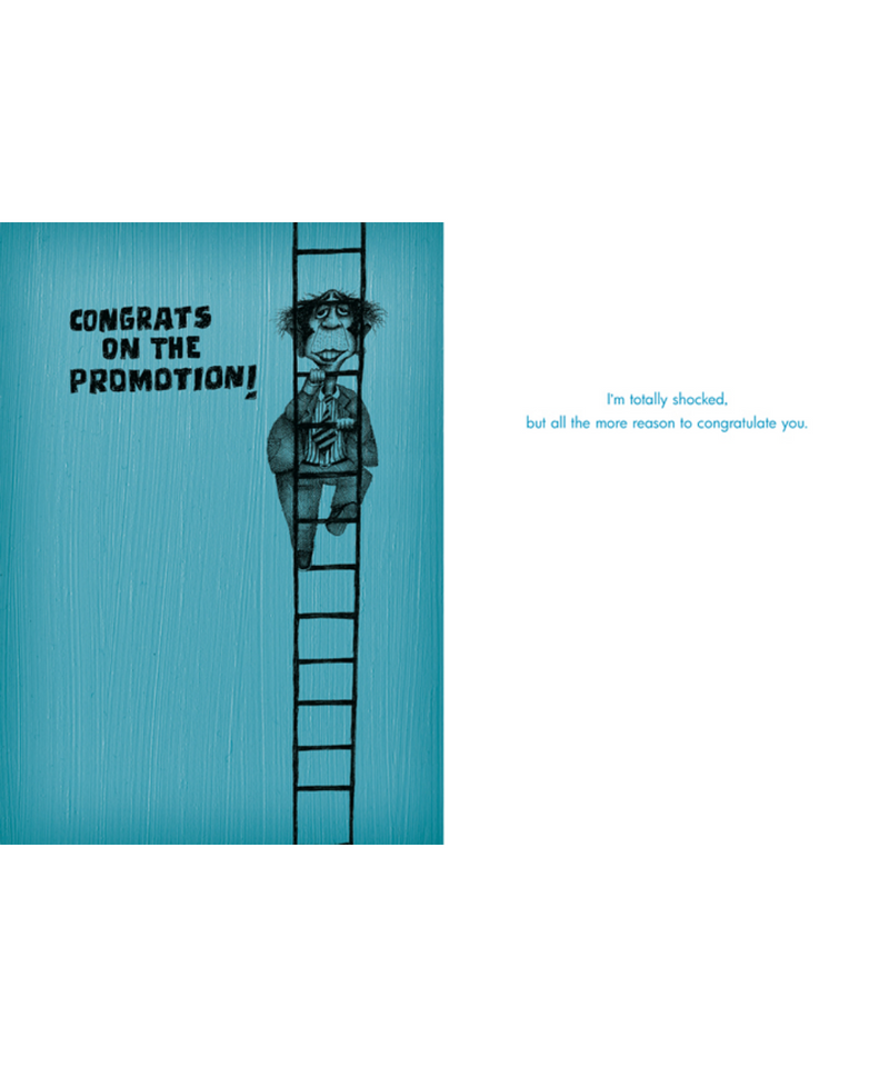 Baldguy Greeting Cards - Congrats On The Promotion