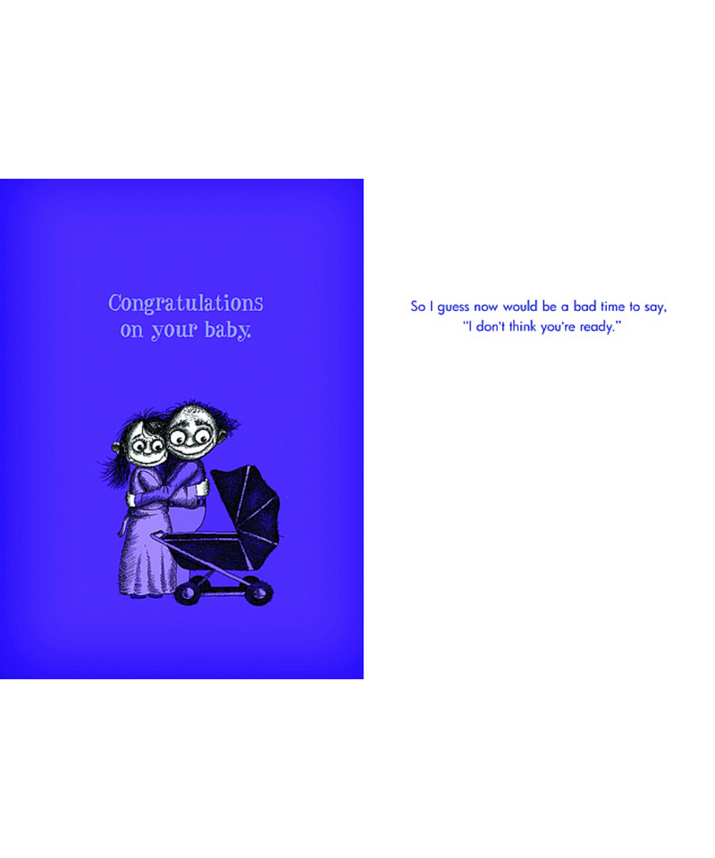 Baldguy Greeting Cards - Congratulations On Your New Baby