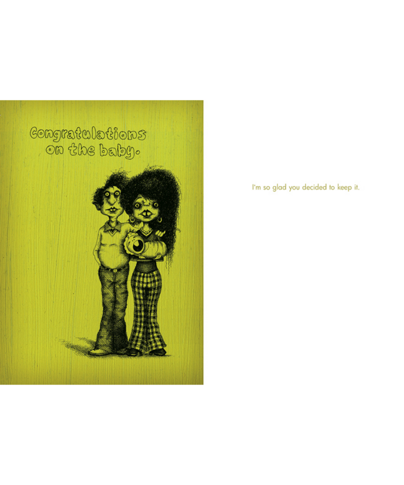 Baldguy Greeting Card - Congratulations On The Baby