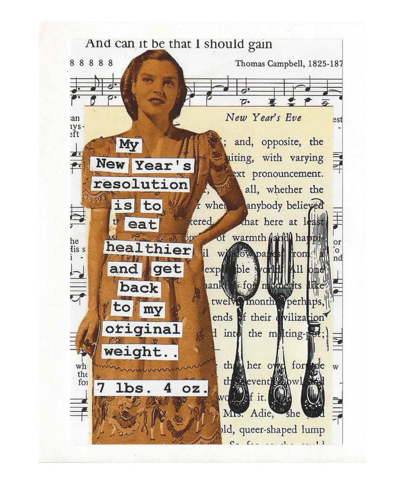 New Year's Resolution Greeting Card
