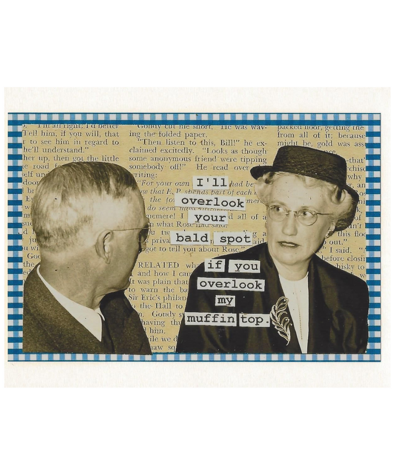 Bald Spots & Muffin Tops Greeting Cards