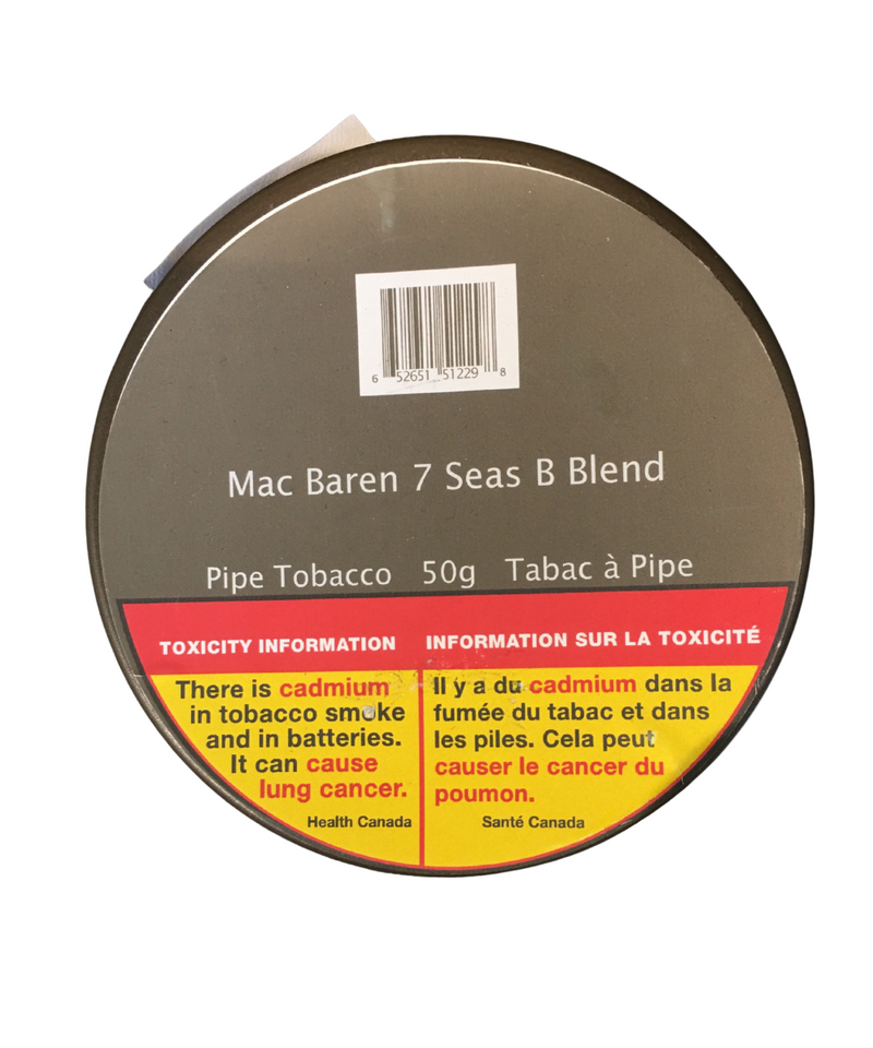 Mac Baren 7 Seas B Blend (Black) Tin