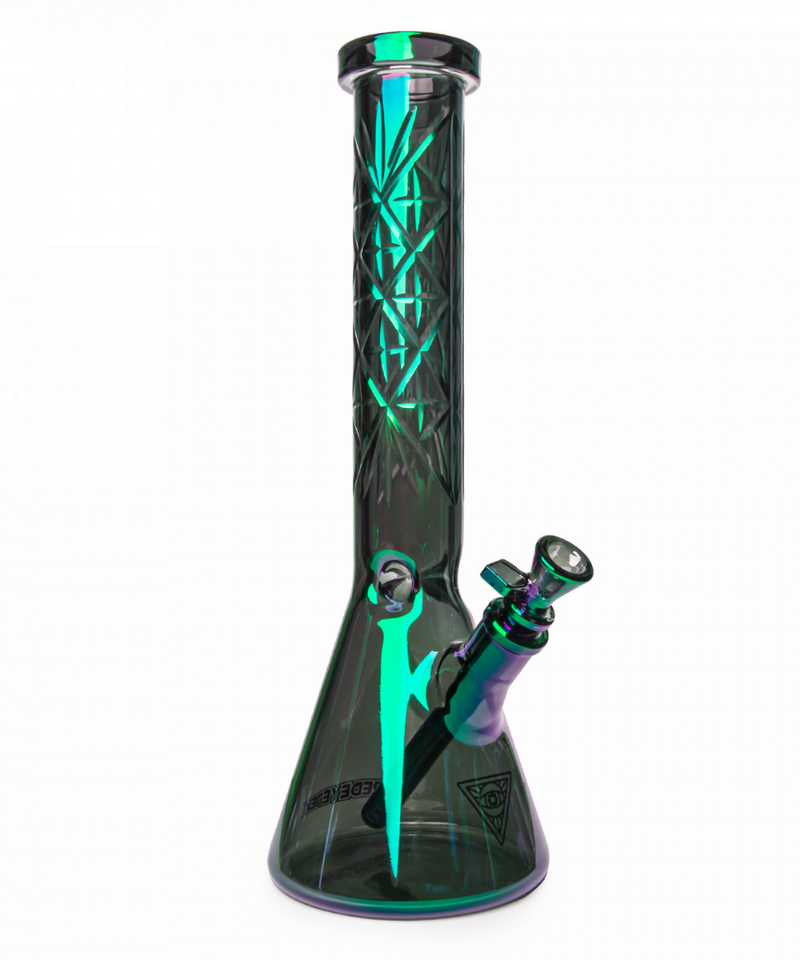 Red Eye Tek Metallic Hobstar Beaker Bong