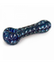 Red Eye Glass Frosted Paisley Glass Pipe