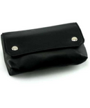 Small Black Leatherette Tobacco Pouch