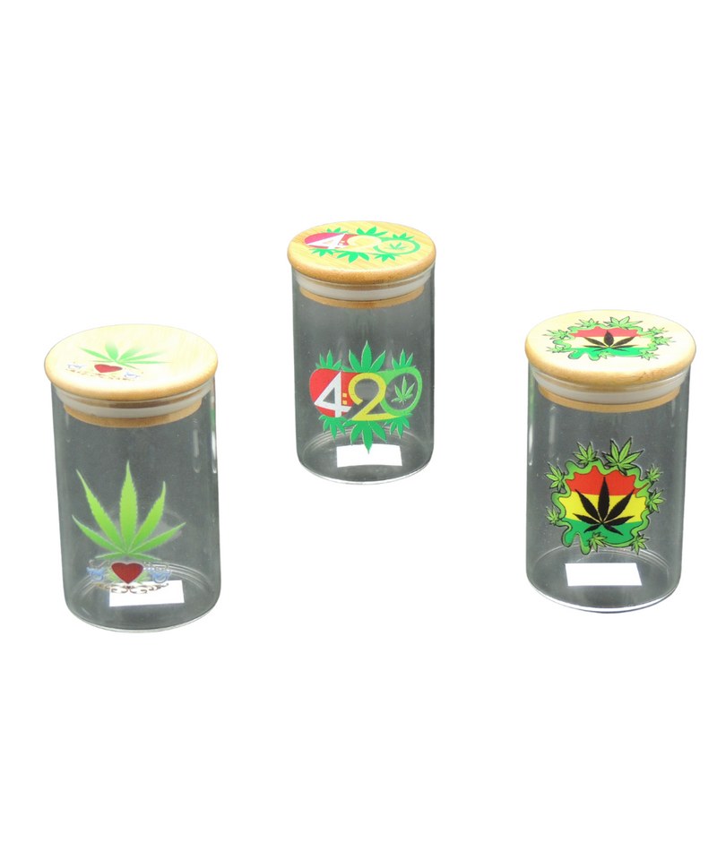 104g Glass Jar With Bamboo Lid
