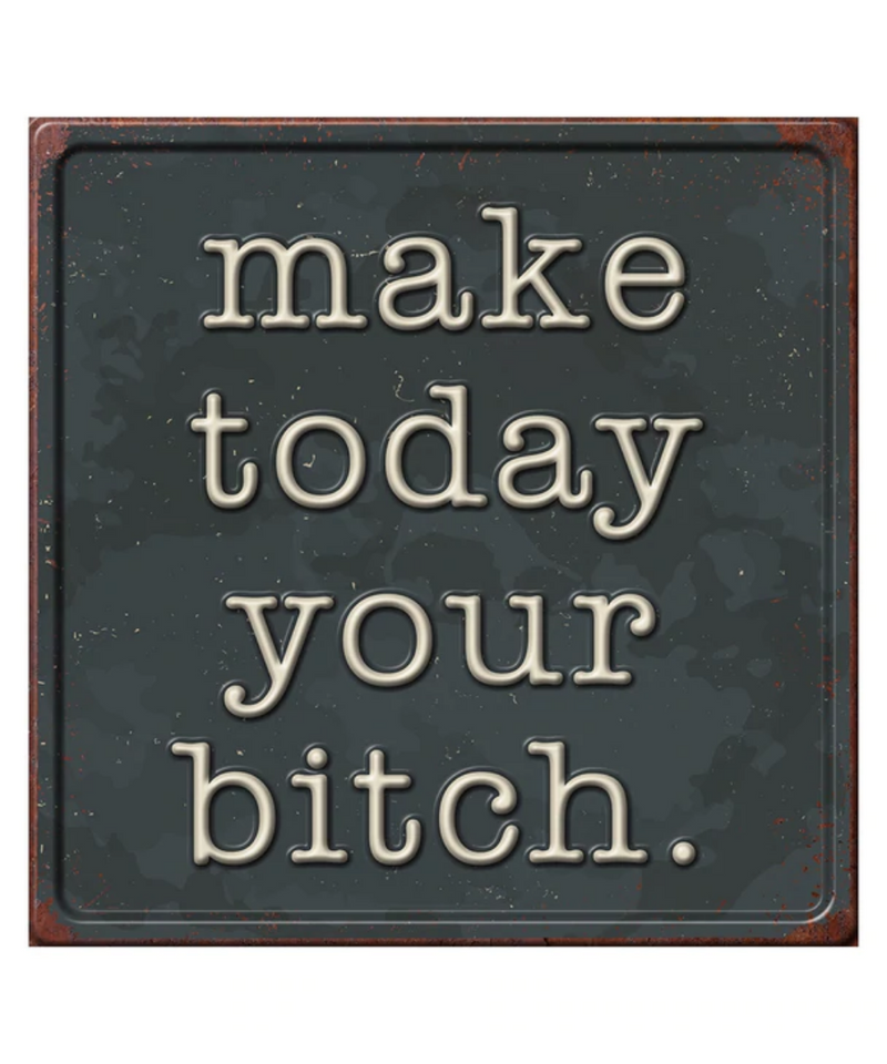Make Today Your Bitch Sign