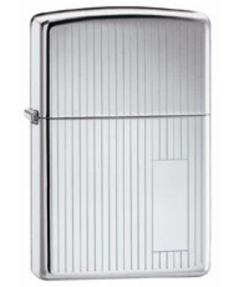 Zippo Engine Turned High Polish Chrome Lighter