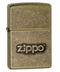 Zippo Antique Brass Stamped Name Zippo