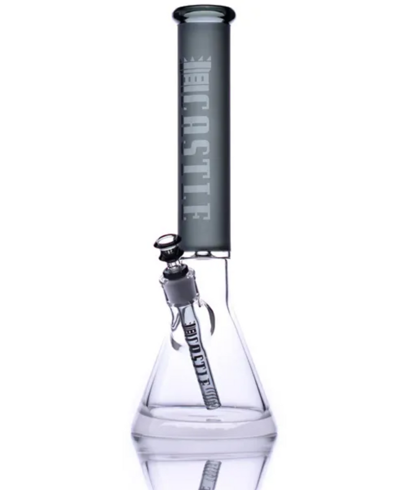 Castle Glassworks 16" Frosted Beaker Bong