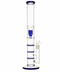 18" Quad Perc Glass Bong