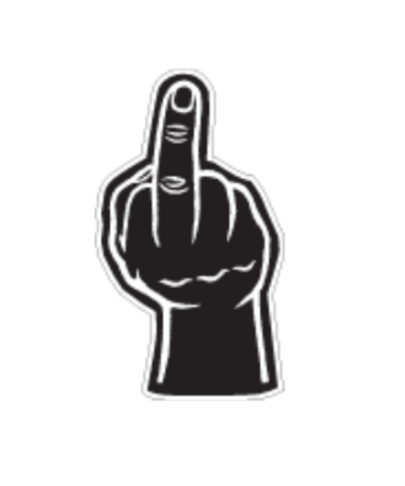 Middle Finger Sticker