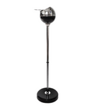 Black & Stainless Steel Stand-Up Ashtray 24"