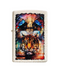 Zippo Lighter Colourful Tiger and Hidden Face