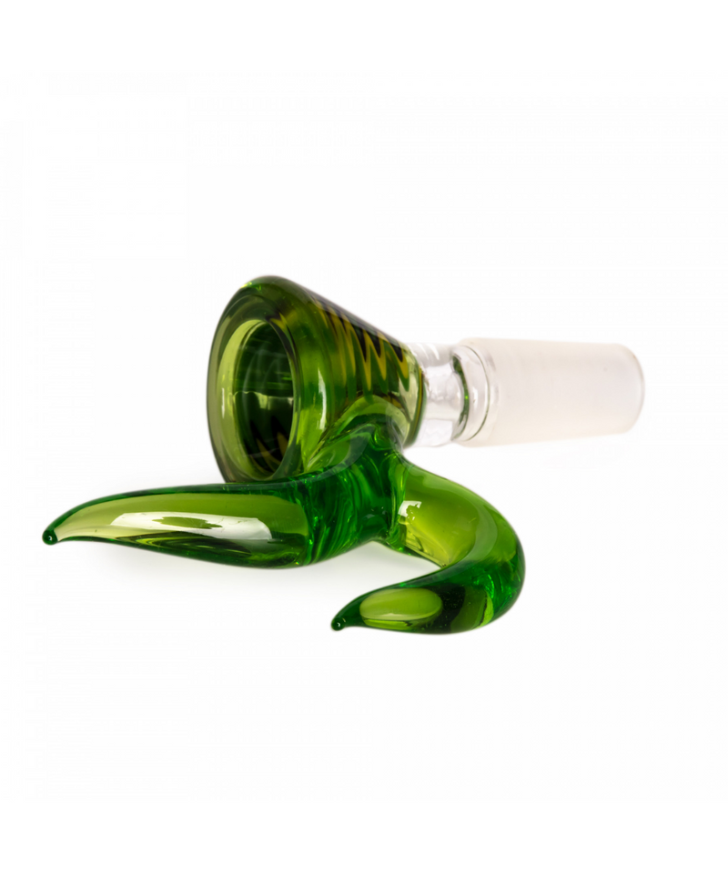 Red Eye Glass 14mm Wig Wag Horn Bowl