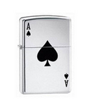Zippo Lighter Lucky Ace High Polished Chrome