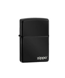 Ebony With Logo Zippo Lighter | Gord's Smoke Shop