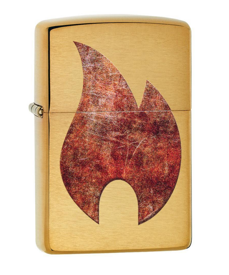 Rusty Flame Gold Zippo Lighter