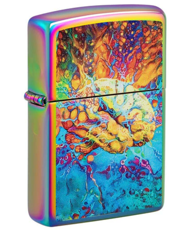 Psychedelic Brain Zippo Lighter