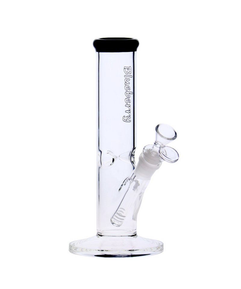 Blueberry 9" Straight Tube Glass Bong